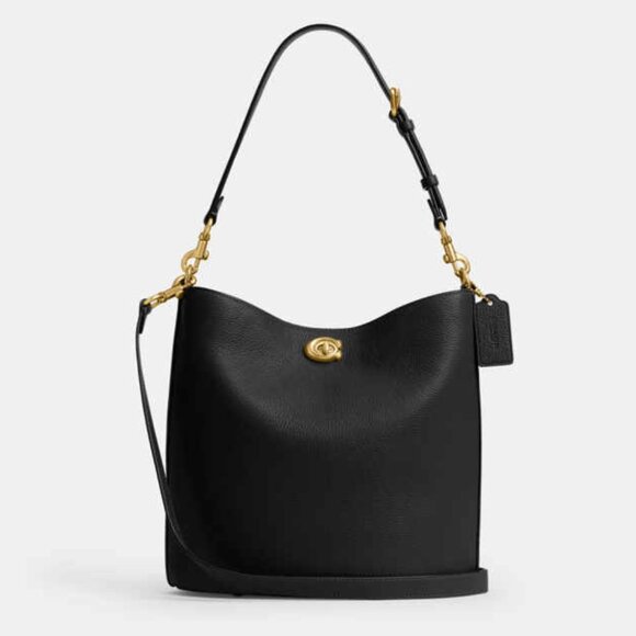 Coach Willow Soft Bucket Bag - Black - Picture 13 of 14
